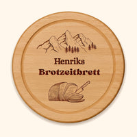 Holzbrett Buche Rund 25cm - Bergliebe