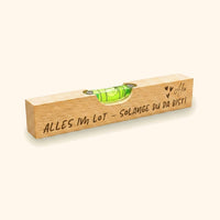 Wasserwaage Buche - Alles im Lot