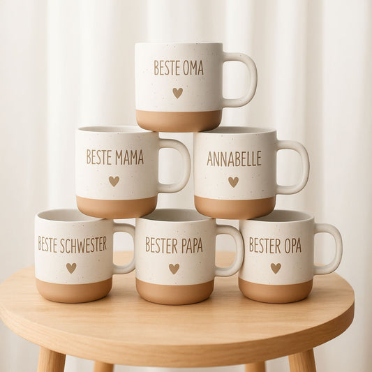 Personalisierte Tasse zum Muttertag mit Gravur