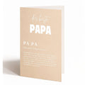 Grußkarte für Papa – Klappkarte