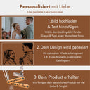 Edelstahl-Fahrrad-Multitool 9in1 mit personalisierter Gravur aus Wunschtext und Wunschbild auf Holzgriff.