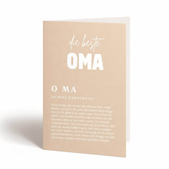 Grußkarte für Oma – Klappkarte