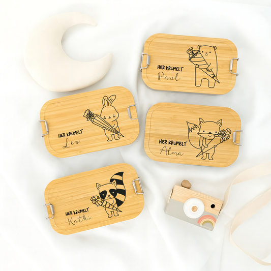 Brotdose „Back-to-School Tiere“