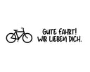 Gravurvorlage fuer Fahrrad Multitool mit Fahrrad-Motiv und Schriftzug Gute Fahrt als personalisiertes Geschenk.