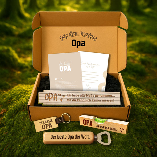 Geschenkset für Opa – Persönliches Männergeschenk zum Geburtstag & Großvatertag
