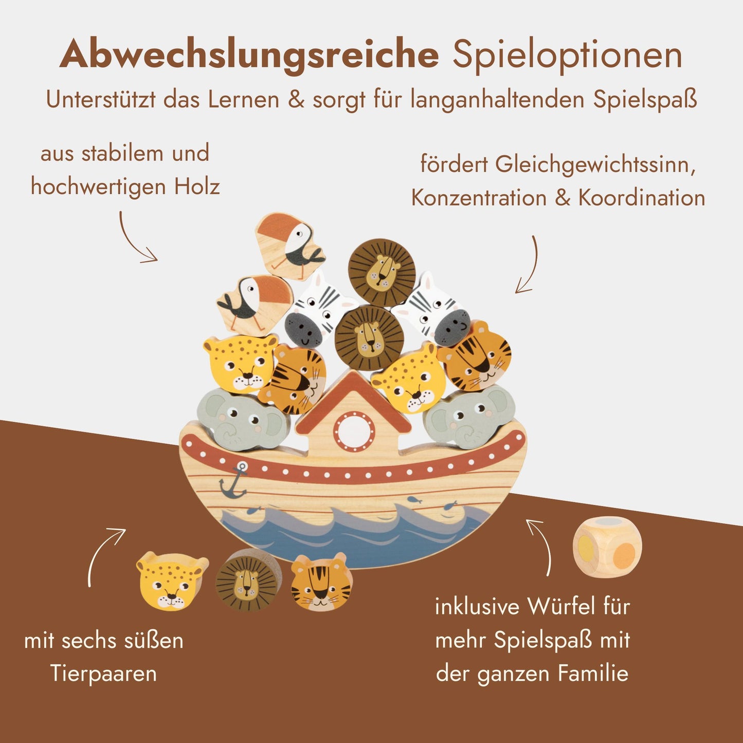 Balance Spielzeug "Arche Noah" Happy Box 