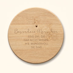 Bambus-Untersetzer - Besondere Menschen