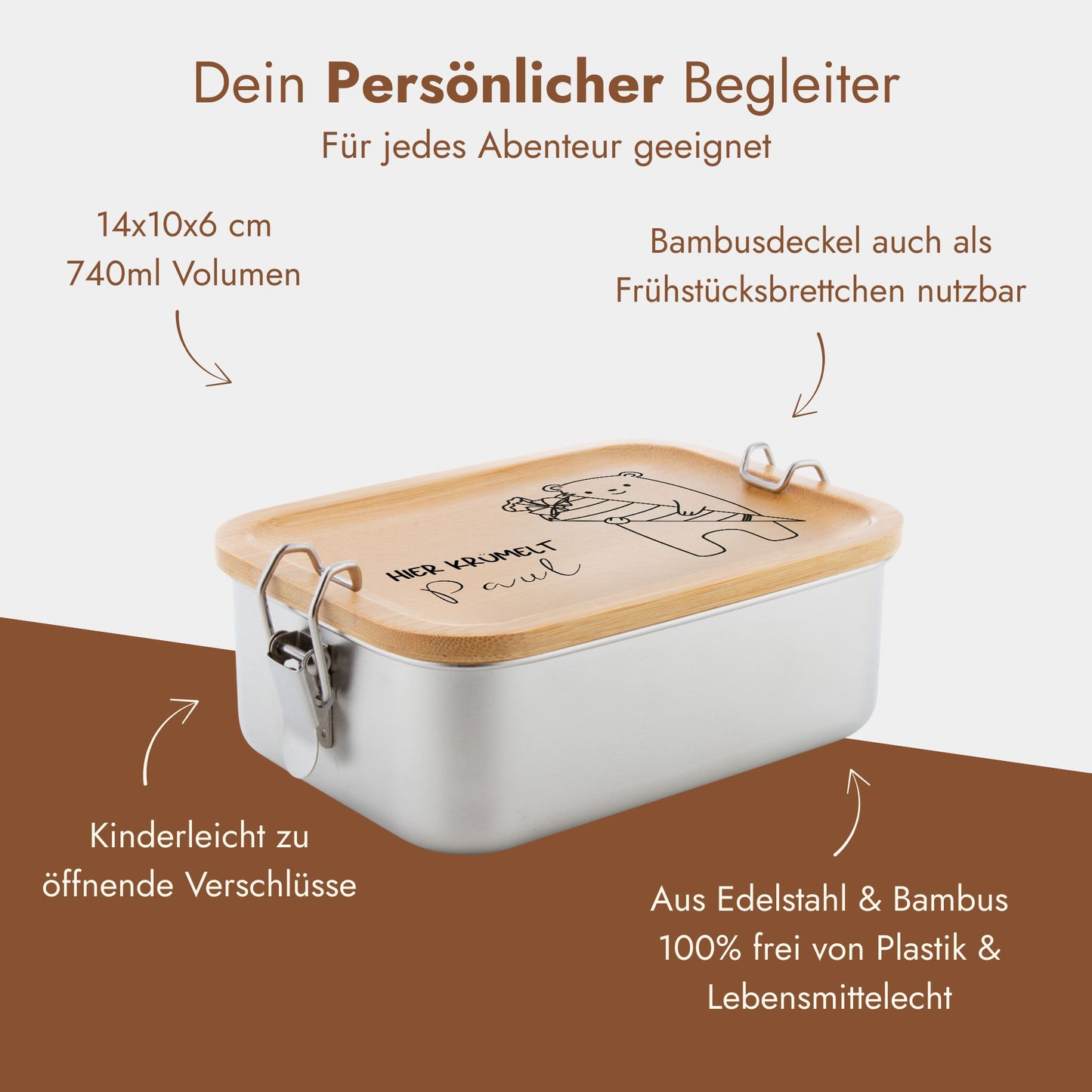 Brotdose „Back-to-School Tiere“ Happy Box 