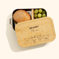 Brotdose Edelstahl - Waldtiere