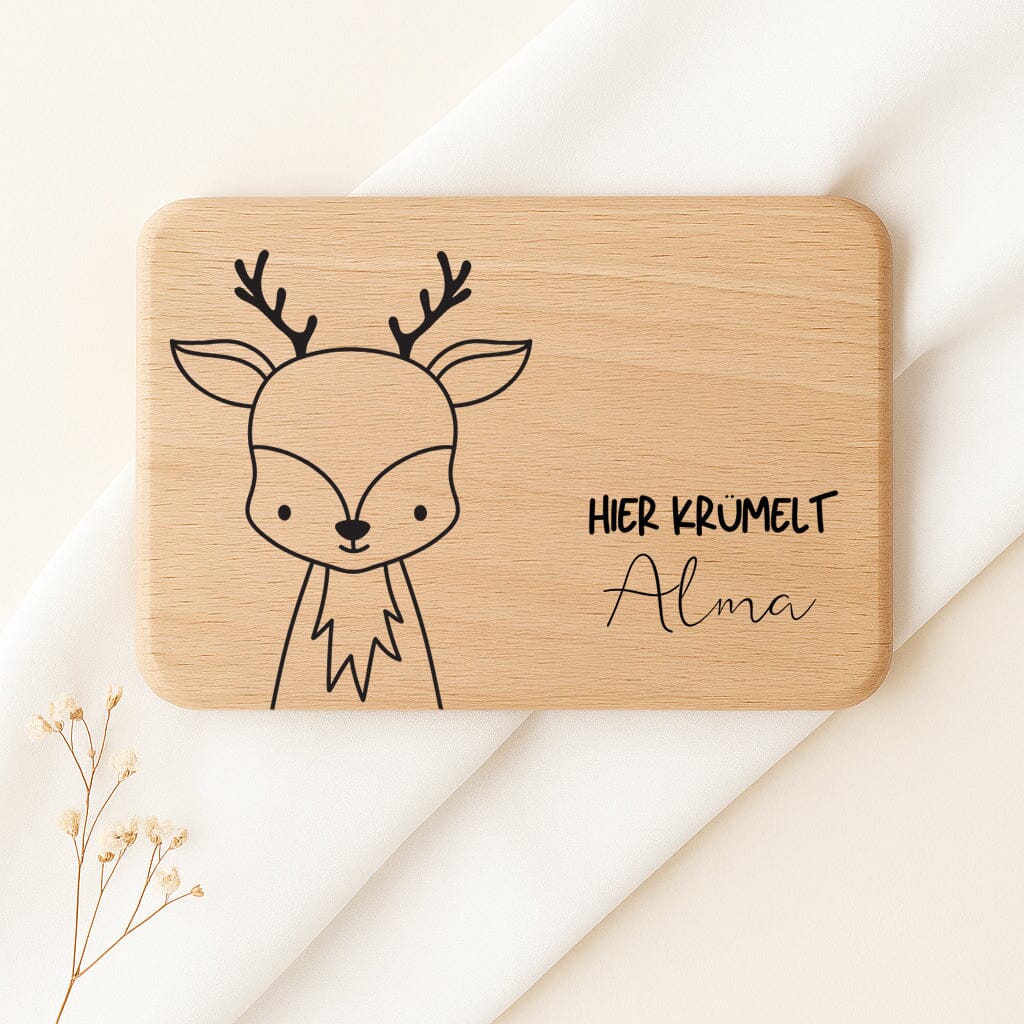 Frühstücksbrett "Kids" Happy Box Reh 