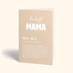 Grußkarte für Mama – Klappkarte