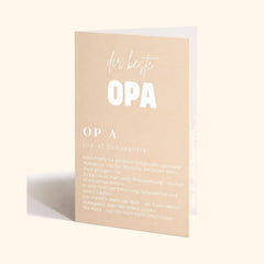 Grußkarte für Opa – Klappkarte