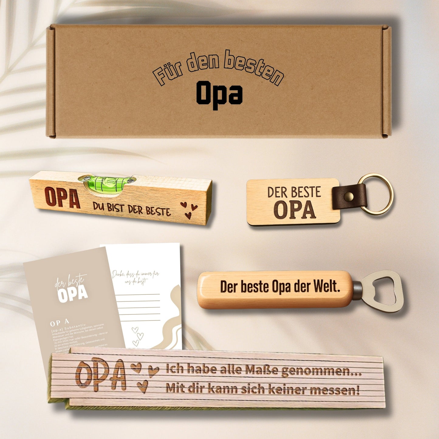 Geschenkset für Opa – Persönliches Männergeschenk zum Geburtstag & Großvatertag Happy Box 