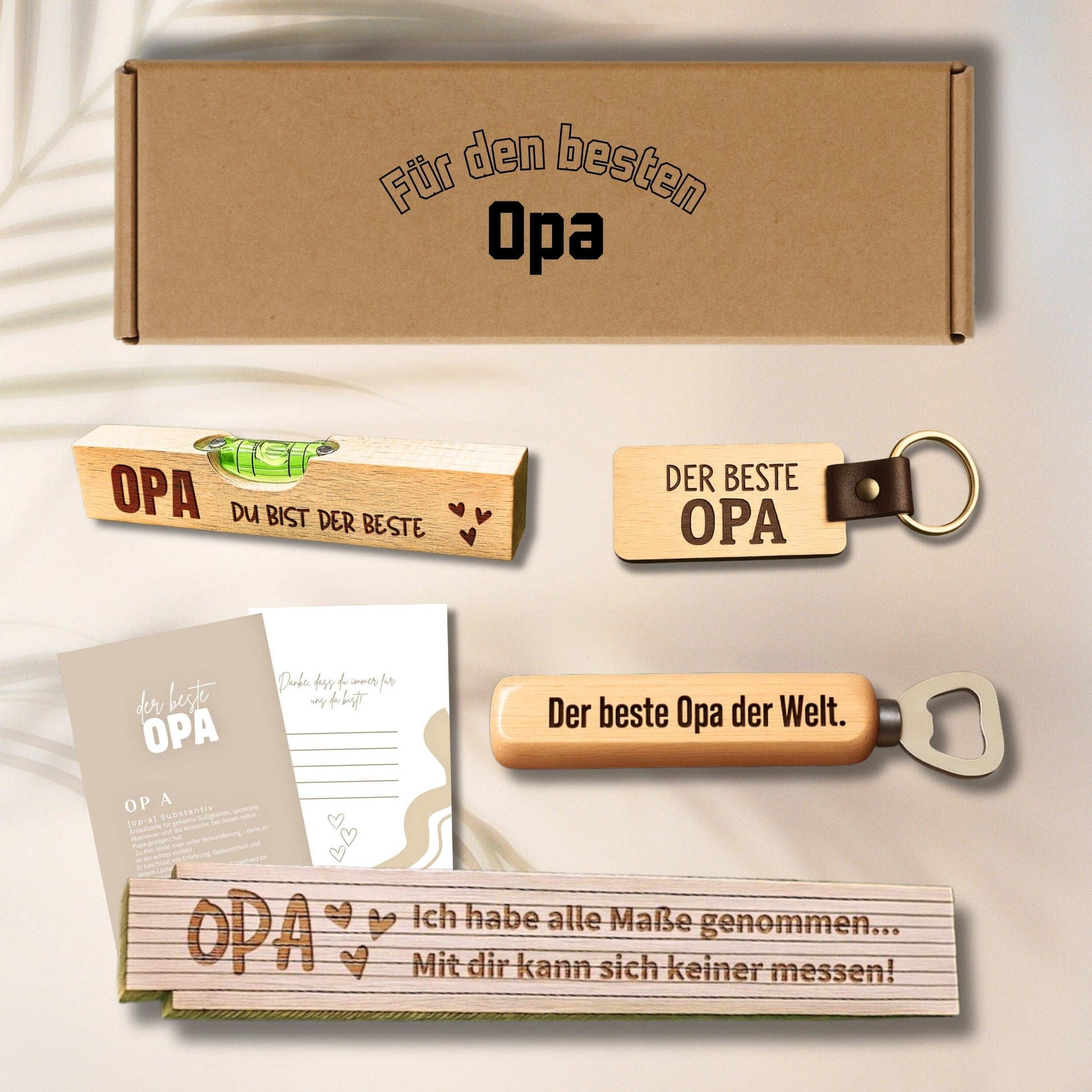 Geschenkset für Opa – Persönliches Männergeschenk zum Geburtstag & Großvatertag Happy Box 