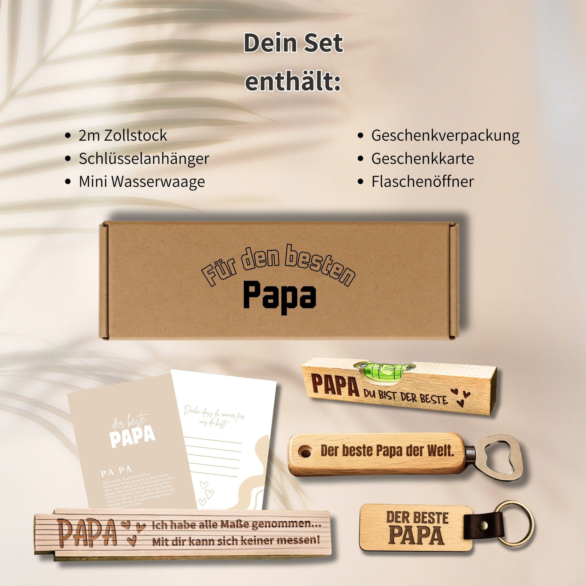 Geschenkset für Papa – Persönliches Männergeschenk zum Geburtstag & Vatertag Happy Box 
