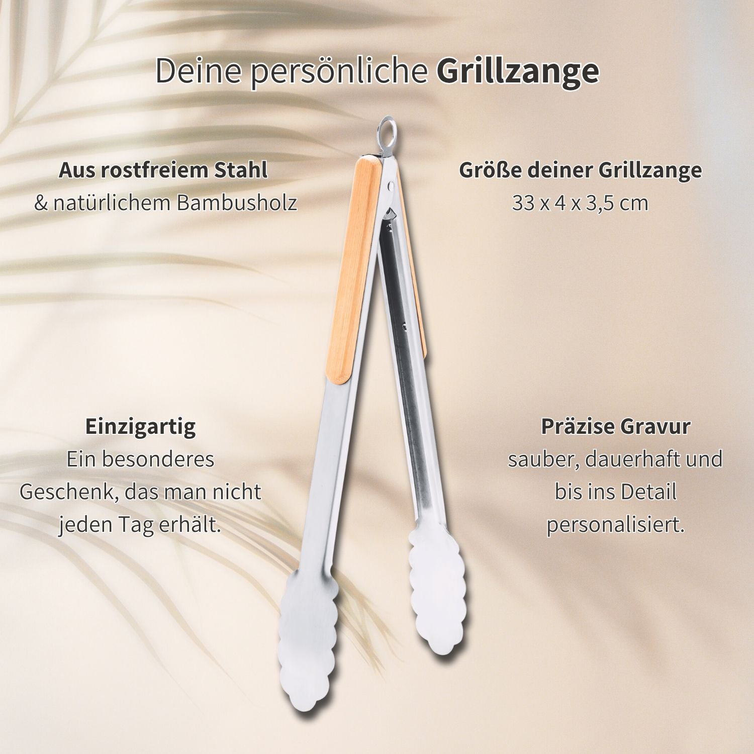 Grillzange Personalisiert Happy Box 