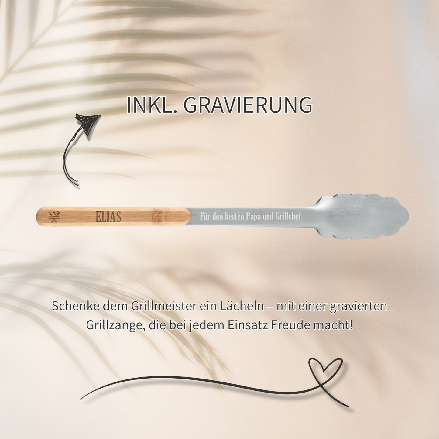 Grillzange Personalisiert Happy Box 