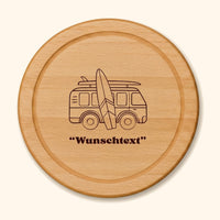 Holzbrett Buche Rund 25 cm – Campingbus