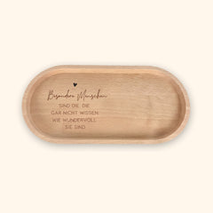 Holz-Tablett Buche - Besondere Menschen