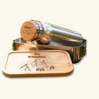 Trinkflasche & Lunchbox Personalisiert aus Edelstahl
