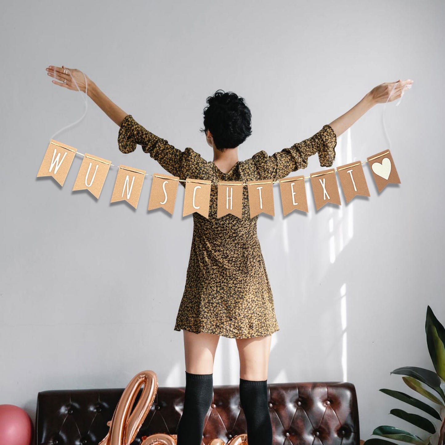 Wimpelkette personalisiert – mit Wunschtext für jeden Anlass Happy Box 