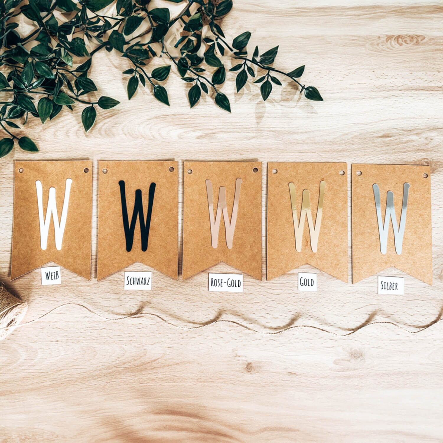 Wimpelkette personalisiert – mit Wunschtext für jeden Anlass Happy Box 