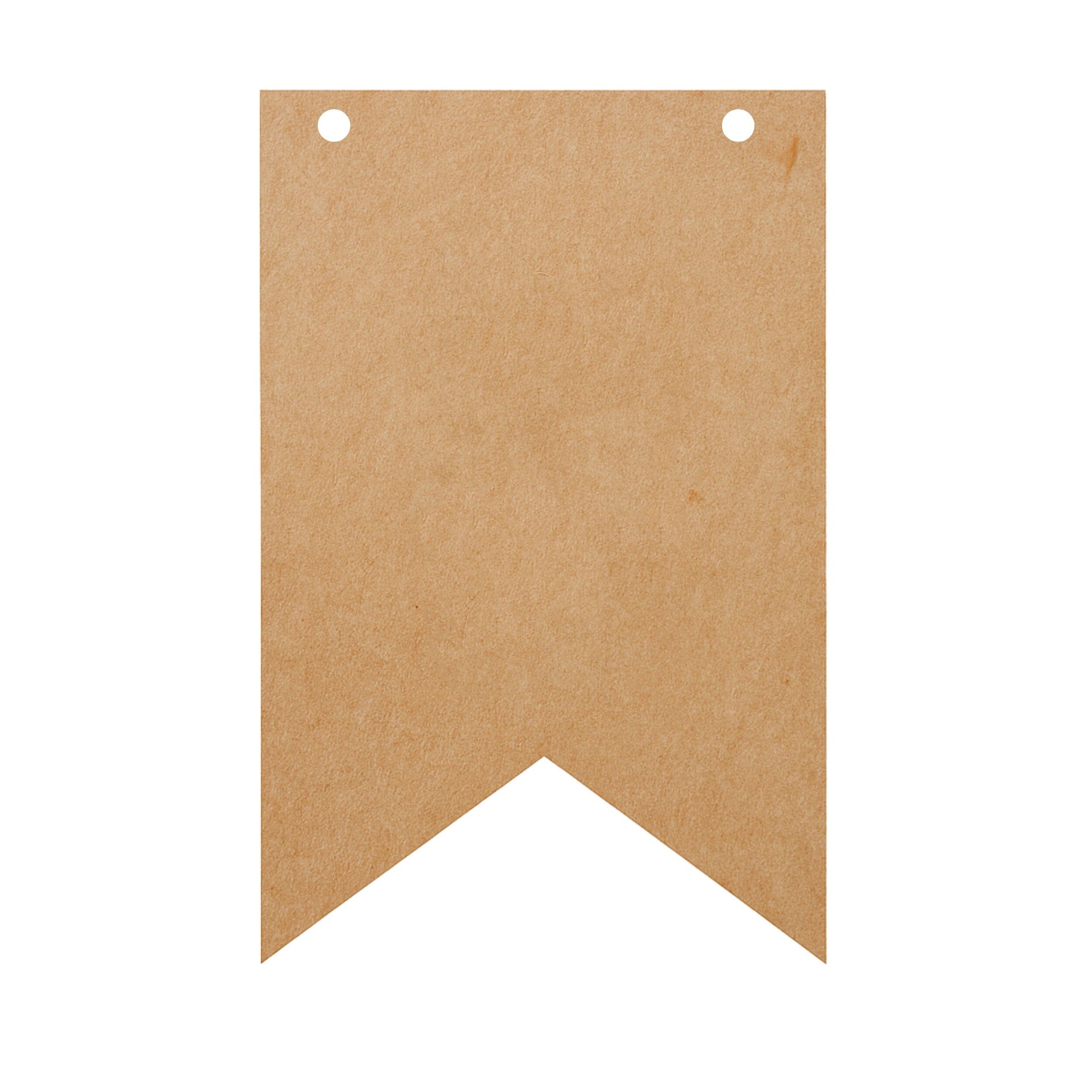 Wimpelkette zum Basteln – DIY-Set mit leeren Wimpeln Happy Box Kraftpapier 10 Wimpel 