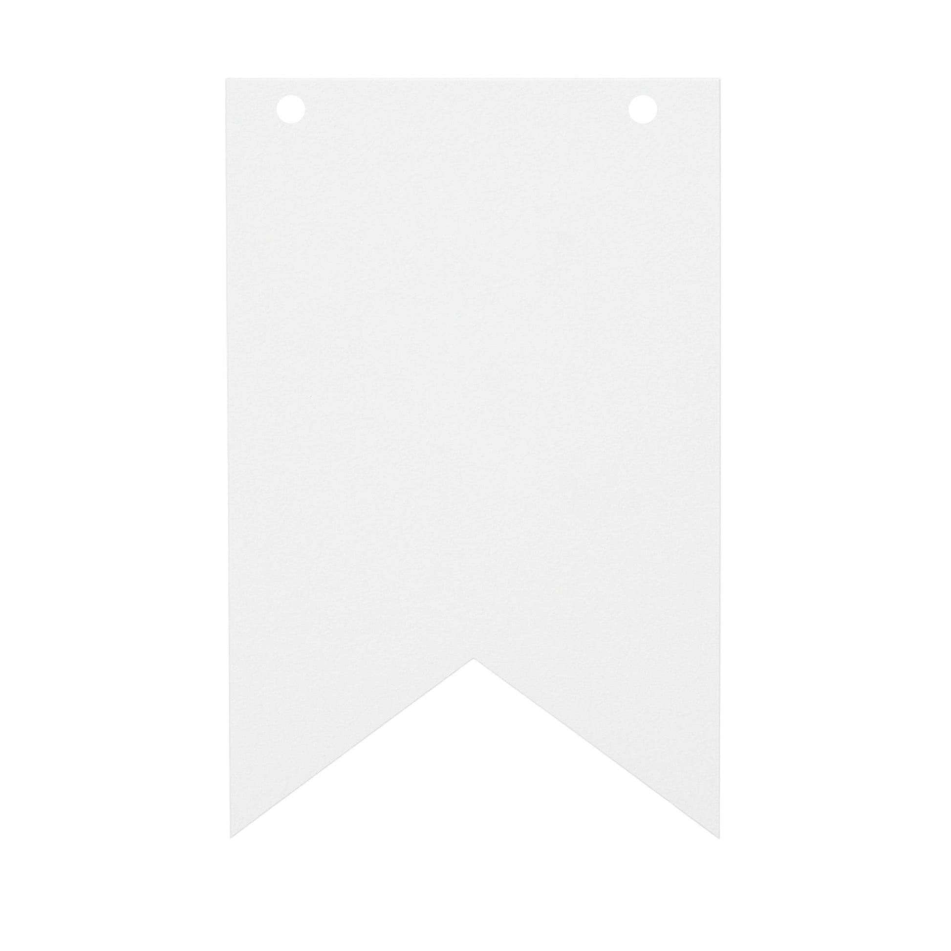 Wimpelkette zum Basteln – DIY-Set mit leeren Wimpeln Happy Box Weißes Papier 10 Wimpel 