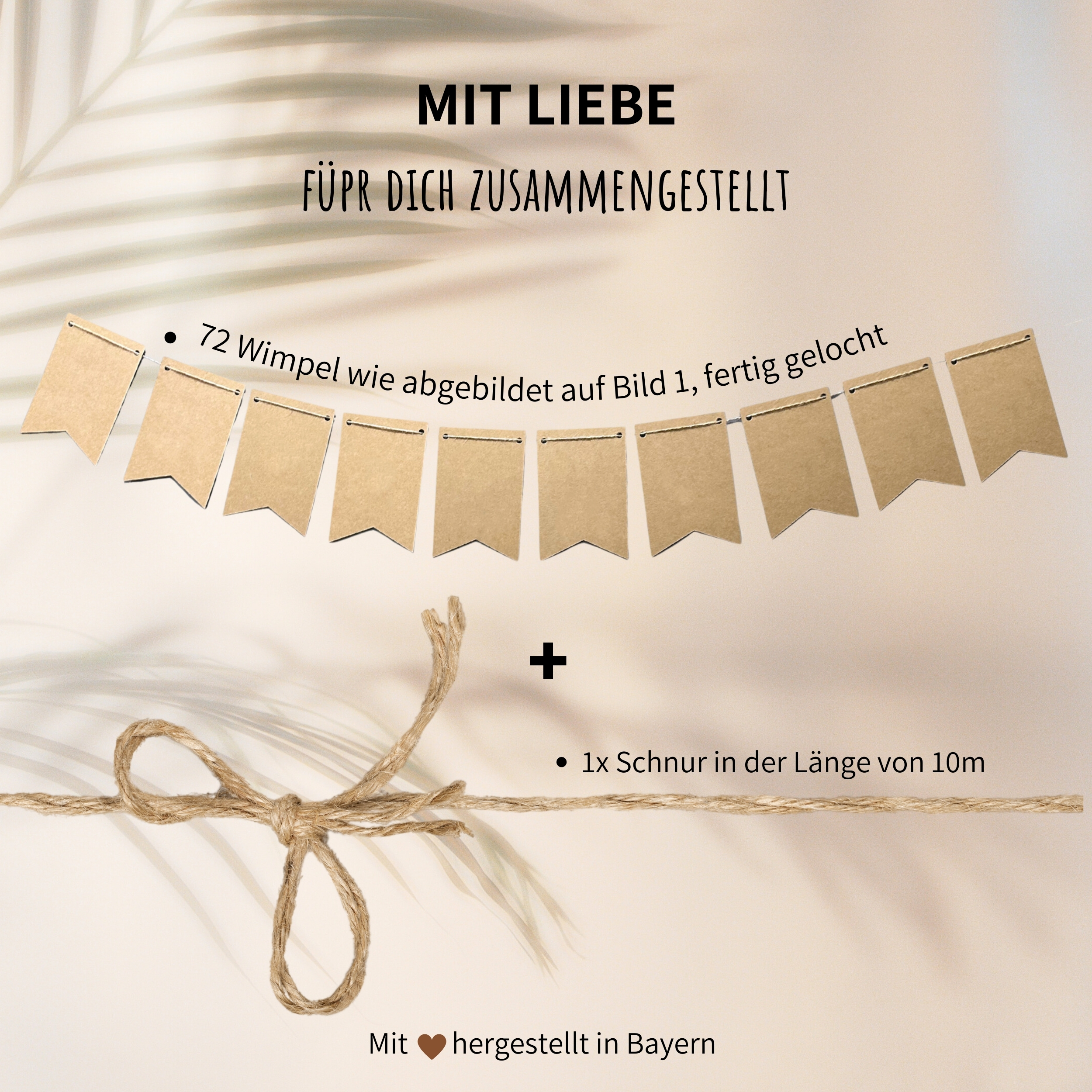 Wimpelketten-Set 72 Stück