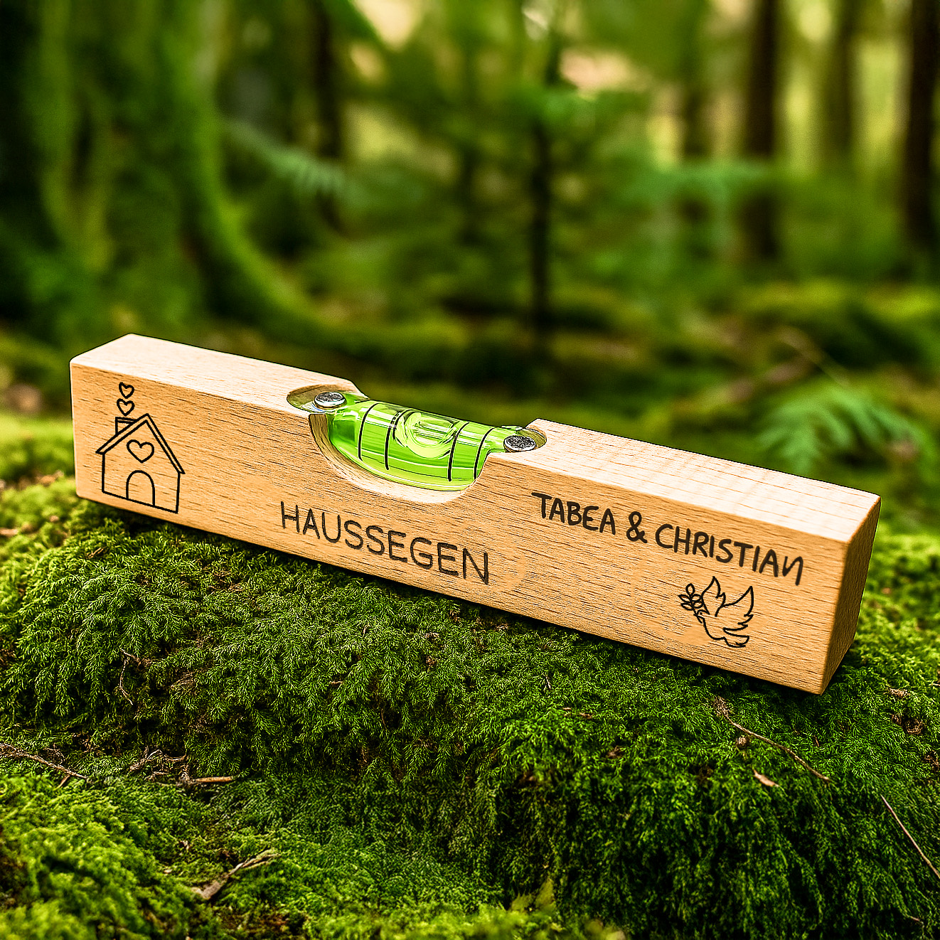 Wasserwaage Holz – Haussegen